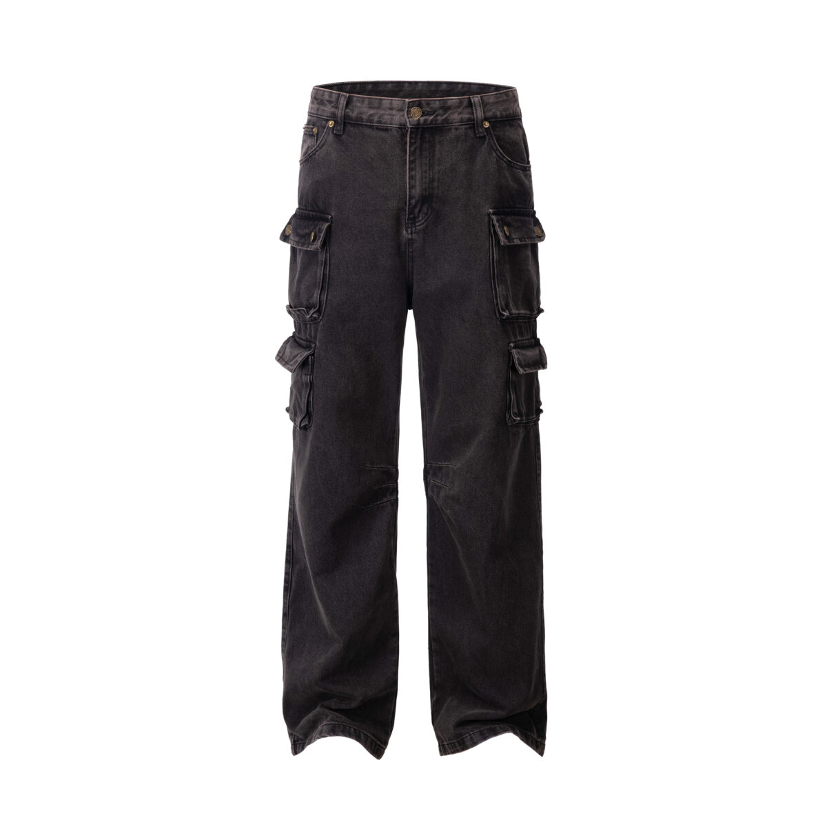 STRAIGHT POCKET CARGO JEANS