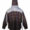 MIJKO FLANEL & DENIM HOODED SHIRT