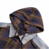 MIJKO FLANEL & DENIM HOODED SHIRT